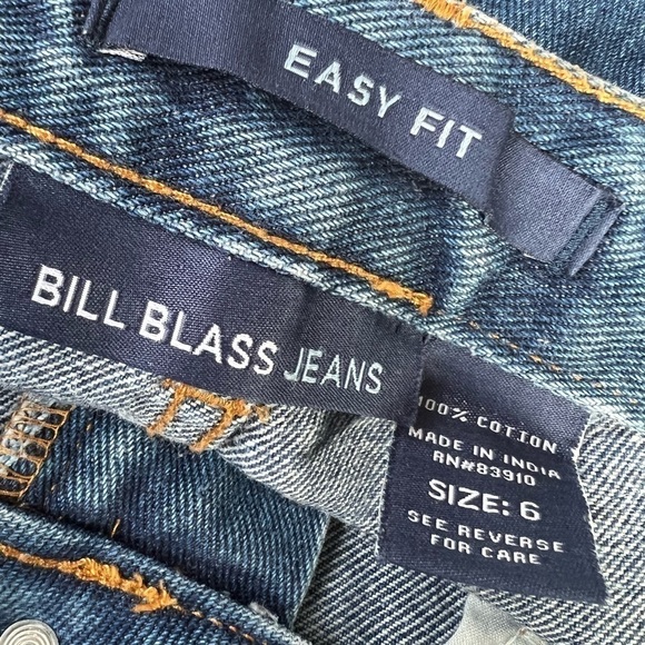Bill Blass pink flag print back pockets jean shorts womens 6 - Picture 8 of 11